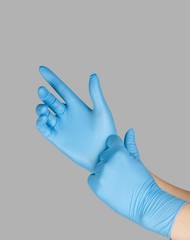 L1101 Disposable Nitrile Glove, Large, Pack of 100