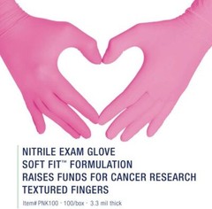 UP TO 1000 Alasta Shimmer Nitrile Exam Gloves XS-XL,Non-Sterile,Powder-Free,Pink