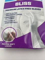 1 Pair Small White Protective Gloves Latex Free Soft Lining 12 Inch Cuff