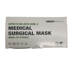 (90) 3-Ply Face Masks Medical Surgical Disposable Ear Loop Mask, ASTM LEVEL3