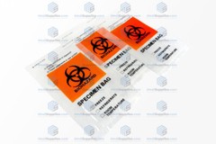 Specimen Transport Biohazard Bag, 6″ x 9″, 2 Pockets, Econo-Zip, CASE