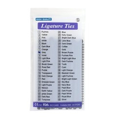 1000pcs Dental Ligature Ties Braces Rubber Bands Orthodontic Elastic 11 Colors