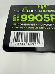 X2 SHOWA 9905PF ChemRest Disposable Nitrile Powder-Free Safety Glove XL 50 Blue