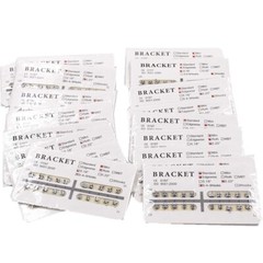 20 Pcs/Pack Dental Orthodontic Ultrathin Metal Bracket Braces Mini/Standard