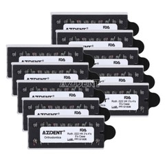 AZDENT Dental Orthodontic Monoblock MIM Bracket Braces Mini Roth/ MBT 018/ 022