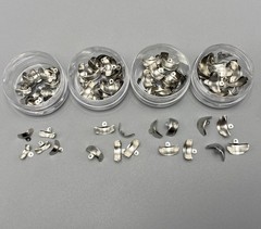 50PCS Dental Metal Matrix Bands With Holes Sectional Contoured Matrices Palodent