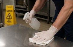 Sysco Classic Latex Gloves 100ct Box Foodservice Grade Sz Large Powder Free New