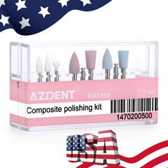 AZDENT Dental Polishers Composite Polishing Burs kit/ Low Speed Contra Angle