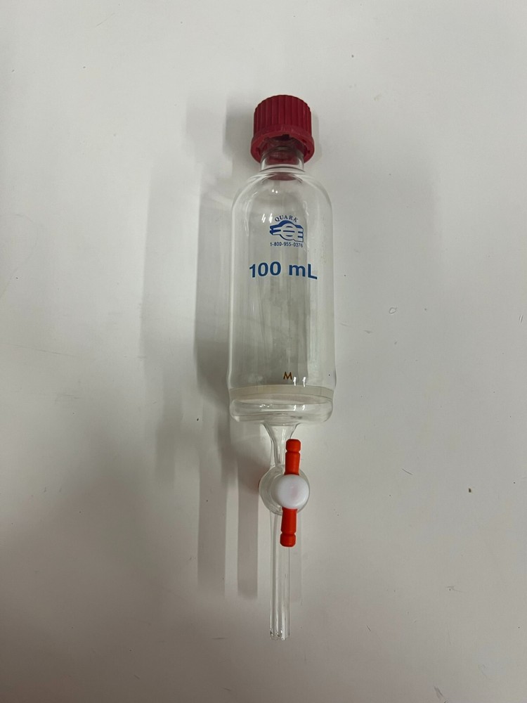 Peptide Synthesis Vessel Solid Phase 100 mL with Medium Frit GL14 Thread