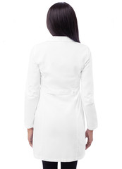 “Adar Women’s Medical Uniform Lapel Collar 5 Pockets Slim-Fit Lab Coat – 36″””
