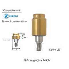 US Zimmer Biohorizons Tapered Internal Hex fits Locator Abutment 4.5mm Platform