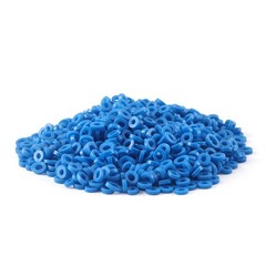 1000 Pcs Dental Separators Orthodontic Elastics Ties Teeth Gap Radio Opaque Blue