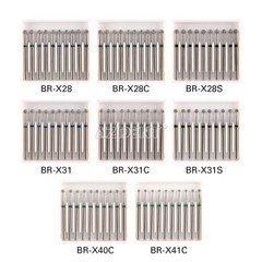 AZDENT Dental Diamond Round Burs For High Speed Handpiece Friction Grip 1.6mm