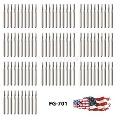 SUPÉR Carbides FG701, Friction Grip, Made in China 100 burs