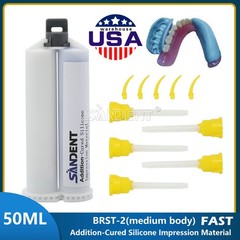 10* Dental MEDIUM BODY FAST SET VPS PVS Impression Material 50ML Cartridges