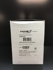 VWR Cat No 414004-004 Disposable Transfer Pipettes Graduated 7.5mL