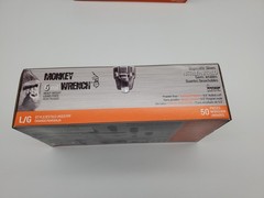Monkey Wrench Nitrile Gloves Large Powder Free Textured 6 mill Pack of 100
