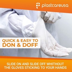 1000 Large Latex Gloves Powder Free Premium Disposable Exam Medical Dental