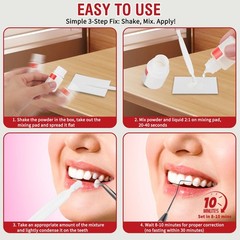 Tooth Repair Kit Zinc Oxide Eugenol,Dental Cement for Chipped Broken Teeth, Miss