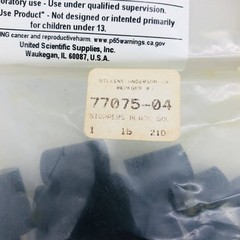 3lbs Wilkens Anderson 77075-04 Rubber Stopper Size 2 Black Solid 20mm TD 16mm BD