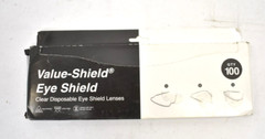 Value Shield Disposable Medical/Dental Eye Shield Clear Single Use 100 Pack