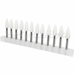 Shofu Dura-White Dental White Finishing Stones Flame Cone Shape FG Bur Arkansas
