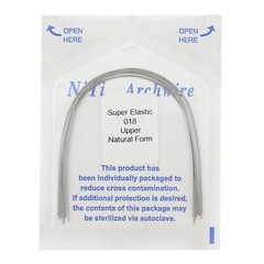 Dental Orthodontic Arch Wire Niti Super Elastic Round Rectangular Ovoid Natural