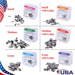 1-10Boxes Dental Metal Matrices Matrix Sectional Contoured Refill Package 35 μm