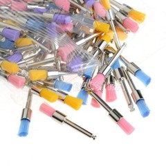 100pcs Dental Prophy Polishing Brushes Polisher Flat Type Colorful Nylon