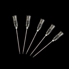 100 Pack 22Ga 1 Inch Sterile Disposable Injection Needle with Cap for Scientific