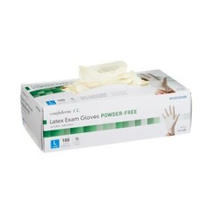 McKesson Confiderm CL Glove L Ivory Standard Cuff Beaded Textured Tips, 1000 Ct