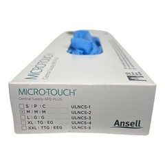 Ansell Micro Touch Nitrile Sterile 16 in Powder Free Exam Gloves Medium 50 Pair
