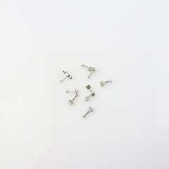 10pc Dental Stops Orthodontic Crimpable Hooks Short/Long/Left Cross tubes Braces