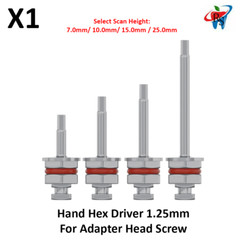 1 pcs Dental Hand Hex Driver 1.25mm For Adapter Head Screw Tools Stainless Steel