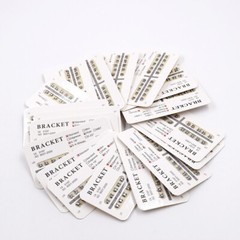 20 Pcs/Pack Dental Orthodontic Ultrathin Metal Bracket Braces Mini/Standard