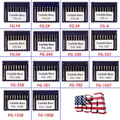 10-100* Dental Tungsten Carbide Steel Burs Drills for High Speed Handpiece