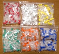 Plastic Vials Microcentrifuge Tubes Orange Lab Screw Cap Tube Lot Sample new 1ml