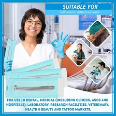 Sterilization Pouches- 3.5 ” x 10 ” Dental Self Seal Pouch Bag 200 Bags
