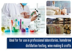 Eisco Labs 250ml Graduated Cylinder, Class A – Blue Graduations, Round Base