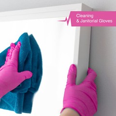 FifthPulse Nitrile Exam Latex Free & Powder Free Gloves Fuchsia – 200pcs (XS)