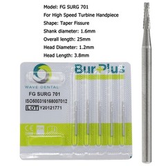 Wave Dental Surgical Carbide Burs 557 557L 702 701 Long High Speed Friction Grip