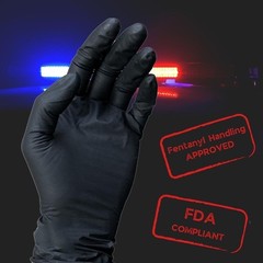 Medium 6 MIL Black Nitrile Powder Free Disposable Full Texture Gloves 72000 Pcs