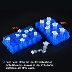 24-Well Double Panel Polypropylene Centrifuge Tube Rack 11mm/7.5mm Hole