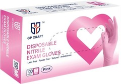 GP Craft Medical Nitrile Gloves 3.5Mil Powder Latex Free Disposable (100pcs)