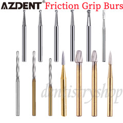 AZDENT Dental FG Tungsten Carbide Burs Dills Round Type For High Speed Handpiece