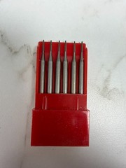 Vintage Emesco Vanadium Steel Burs – German-Made HP Tapered Fissure Smooth-Cut