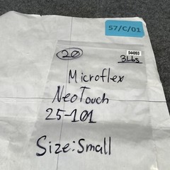 Lot of 5 – Microflex NeoTouch 25-101 Small Neoprene Gloves 1FEW9 Box of 100