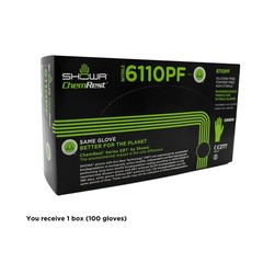 Large Green Disposable Nitrile Gloves Eco Best Technology Food Safe Protection