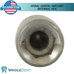 X1 Dental Spiral Int Hex 2.42mm Titanium Sterile Anodized Full Set