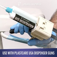 4 x Dental Bite Registration Material, Super Fast Set, 50ml Cartridges, German